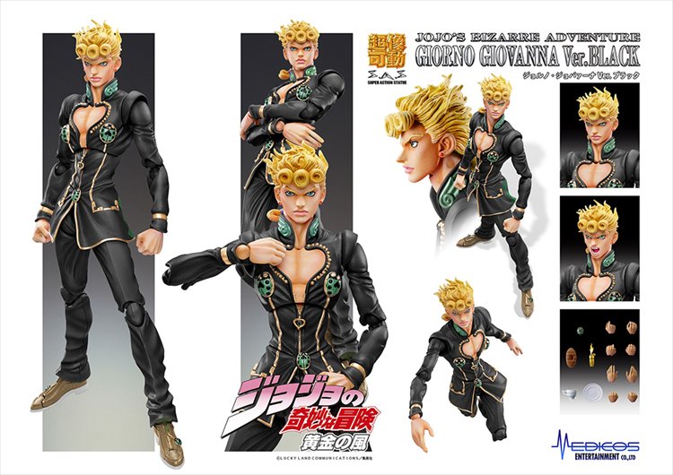 Jojos Bizarre Adventure Part V - Giorno Giovanna Ver.black Super Action Figure