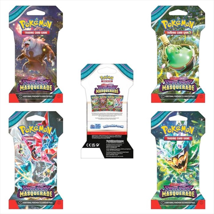 Pokemon TCG Scarlet & Violet - Twilight Masquerade Sleeved Booster Anime Store Near Me Pokemon TCG Scarlet & Violet - Twilight Masquerade Sleeved Booster Anime Store Near Me