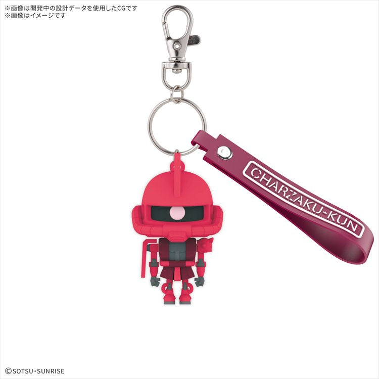 Gundam - CharZaku-Kun 3D Rubber Mascot Keychain