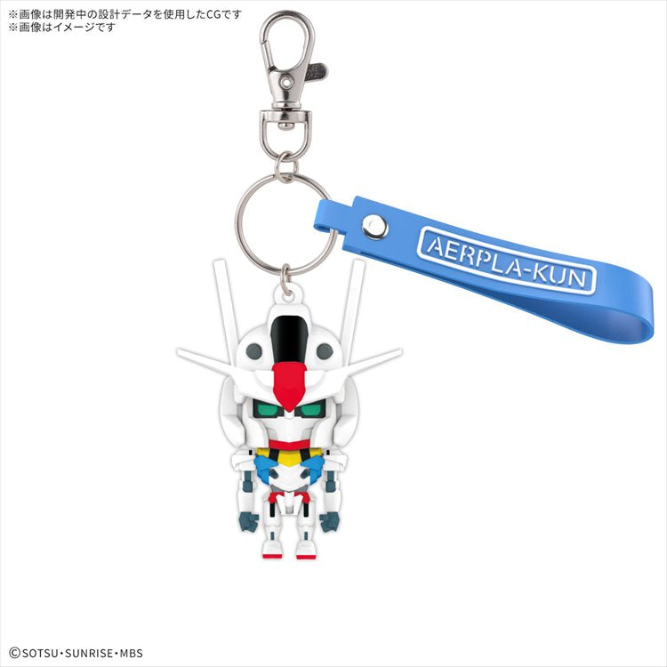 Gundam - Aerpla-Kun 3D Rubber Mascot Keychain