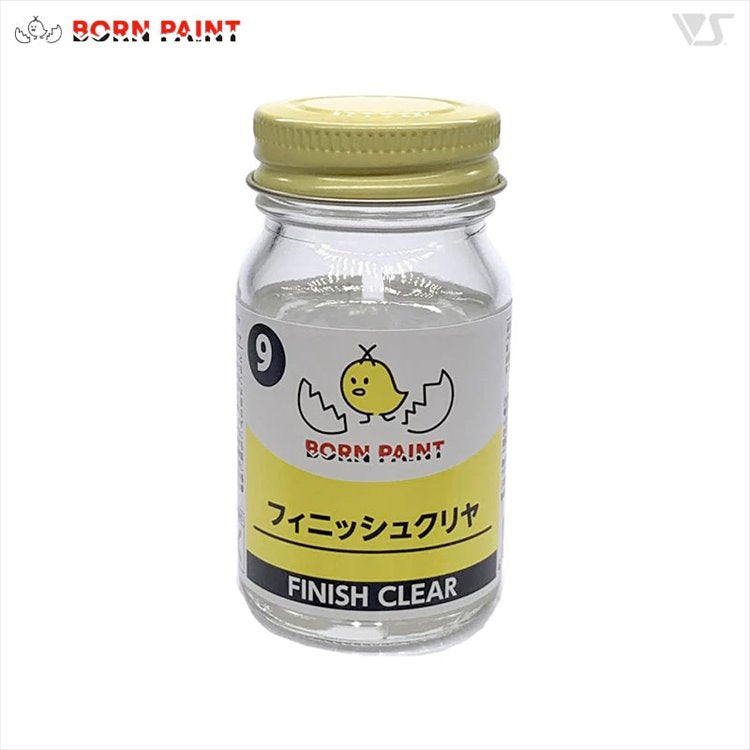 Born Paint - 009 Finish Clear Color Half Bottom 25ml