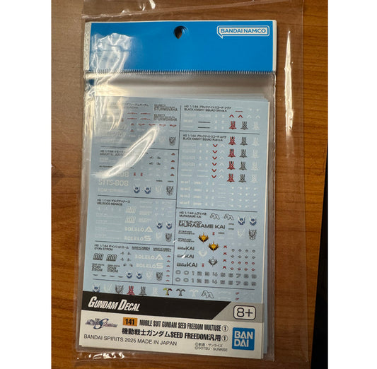 Gundam Decal - Mobile Suit Gundam Seed Freedom Multiuse Decal 141