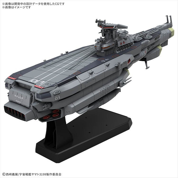 Space Battleship Yamato - 1/1000 Earth Defense Hyuga Class Combat Cruiser DCV-01 Hyuga