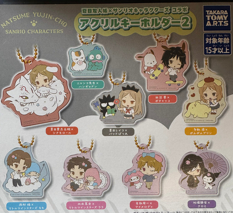 Natsume Yujincho X Sanrio Characters - Acrylic Keychain SINGLE BLIND BOX CAPSULE