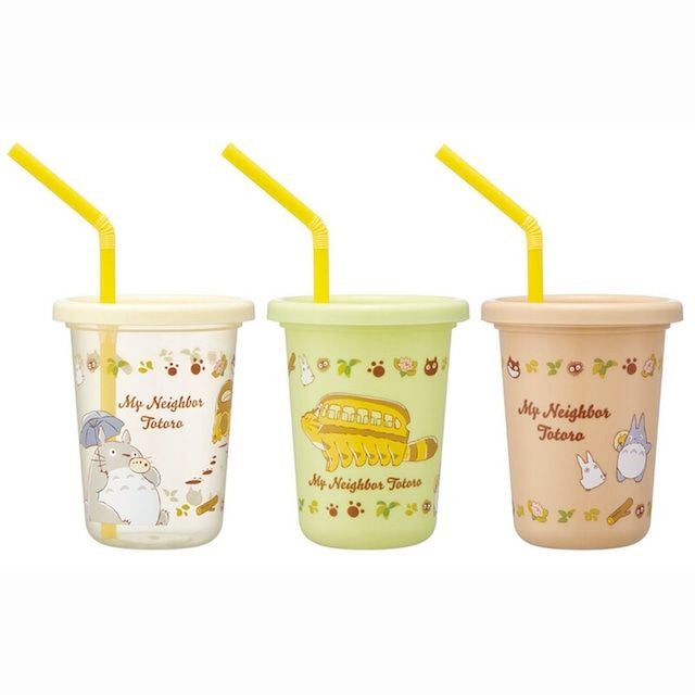 Totoro - Cat Bus Tumbler Set of 3 With Straw