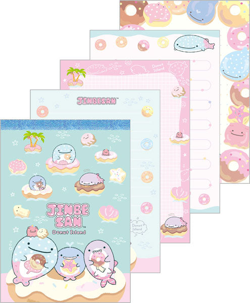 San-X - Jinbesan and Donut Island Blue Memo Pad