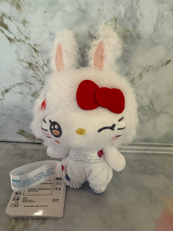 Sanrio - Hello Kitty 13cm Cute and Laid Back Patch Rabbits Vol. 1 White Plush