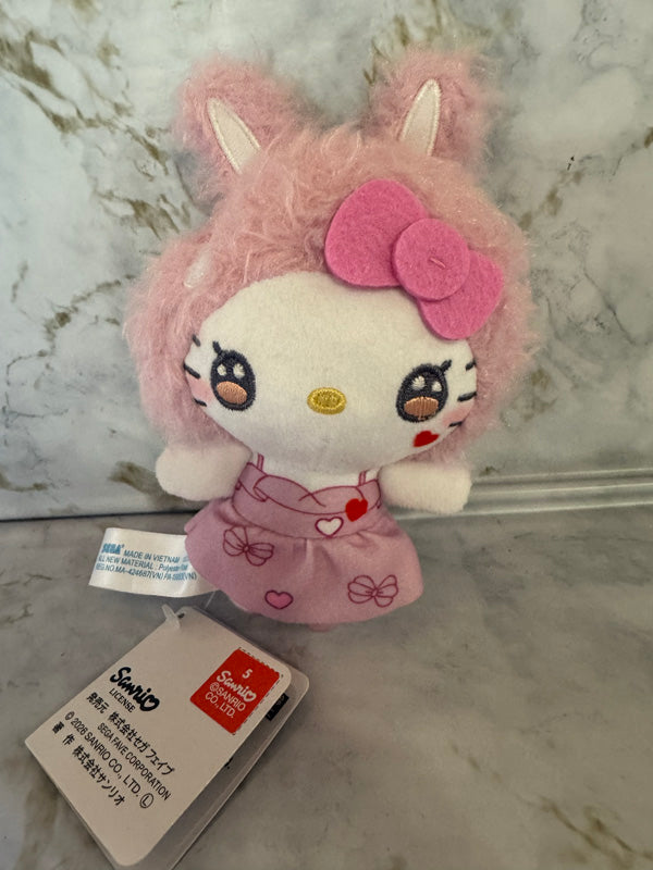 Sanrio - Hello Kitty 13cm Cute and Laid Back Patch Rabbits Vol. 2 Pink Plush