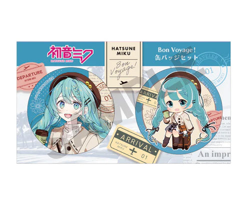 Vocaloid - Hatsune Miku Button Pin Set Teal