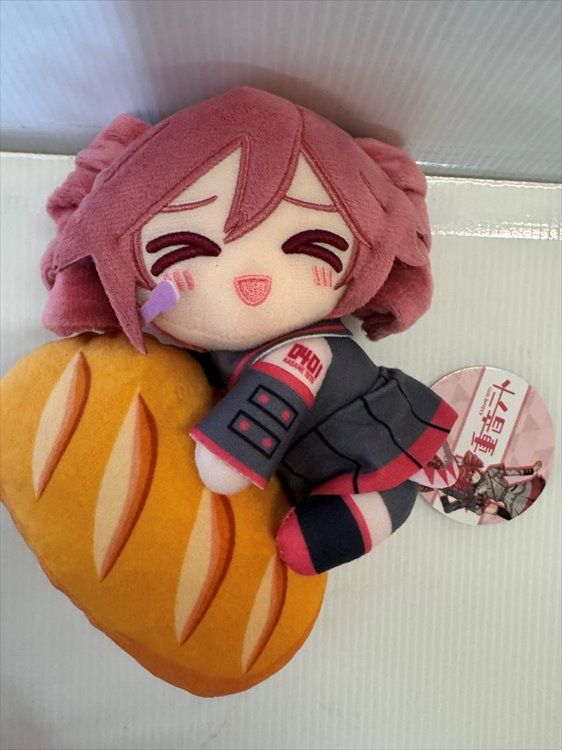 Vocaloid - Kasane Teto Holding French Bread Closed Eye Plush