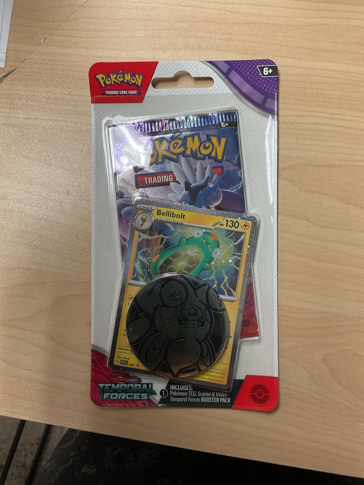 Pokemon TCG Scarlet and Violet - Temporal Forces Checklane Blisters Belibolt