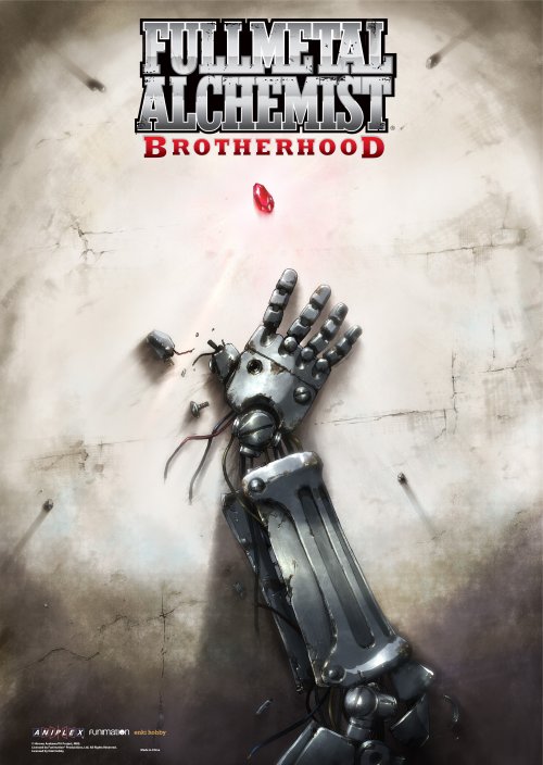 FullMetal Alchemist Brotherhood - Philosopher Stone and Automail Arm Wallsroll