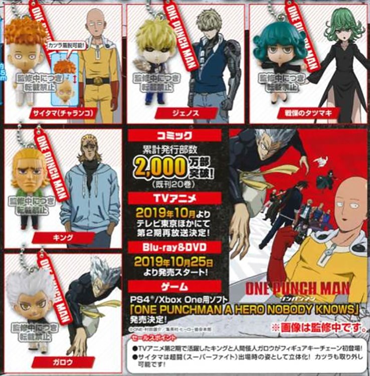 One Punch Man - Figure Keychain Vol.3 (One Random Capsule)