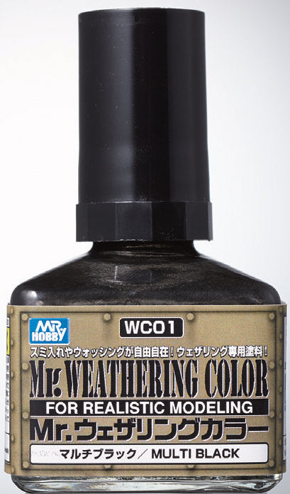 Mr Hobby - Mr Weathering Color Multi Black WC01 40ml