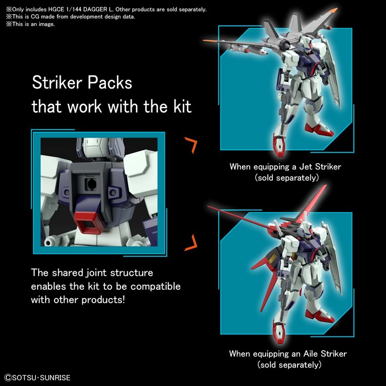 Gundam Seed - 1/144 HGCE Dagger L Model Kit