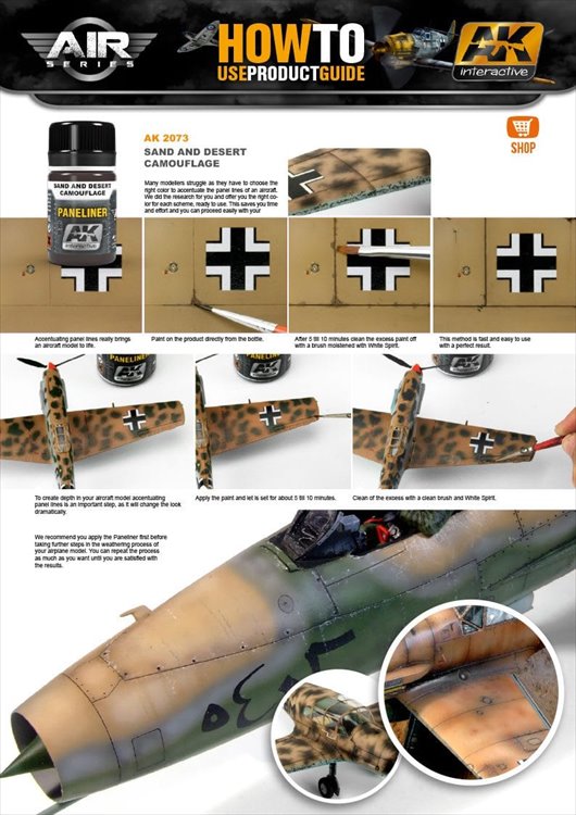 AK Interactive - Paneliner for Sand And Desert Camouflage