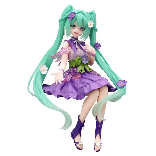 Vocaloid - Hatsune Miku Flower Fairy Purple Cosmos Noodle Stopper Prize Figure