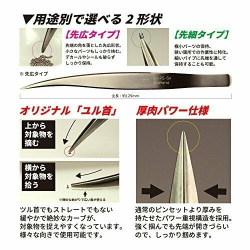 GodHand - GH-PS-SH Wide Tip Tweezer