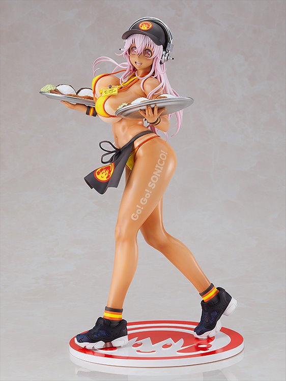 Super Sonico - 1/6 Super Sonico Bikini Waitress Ver. PVC Figure