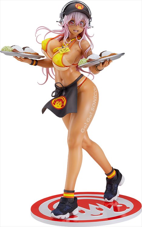 Super Sonico - 1/6 Super Sonico Bikini Waitress Ver. PVC Figure