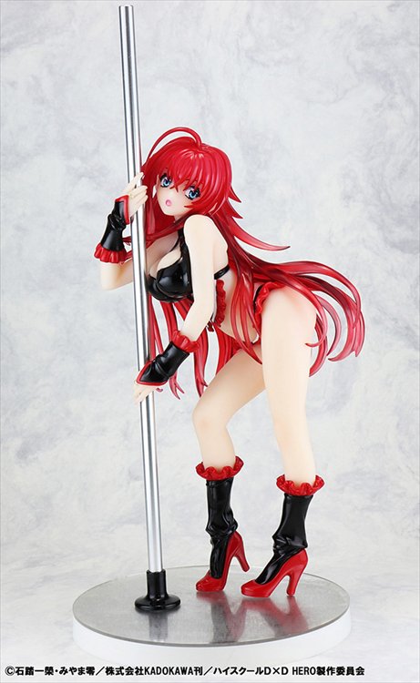 High School DxD - 1/7 Rias Gremory Pole Dance Ver. Black Color PVC Figure