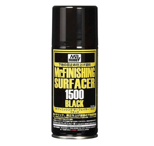 Mr Color - Mr Finishing Surfacer 1500 Black Spray Can
