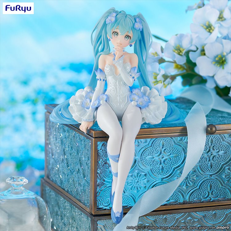 Vocaloid - Hatsune Miku Flower Fairy Nemophila Noodle Stopper Figure