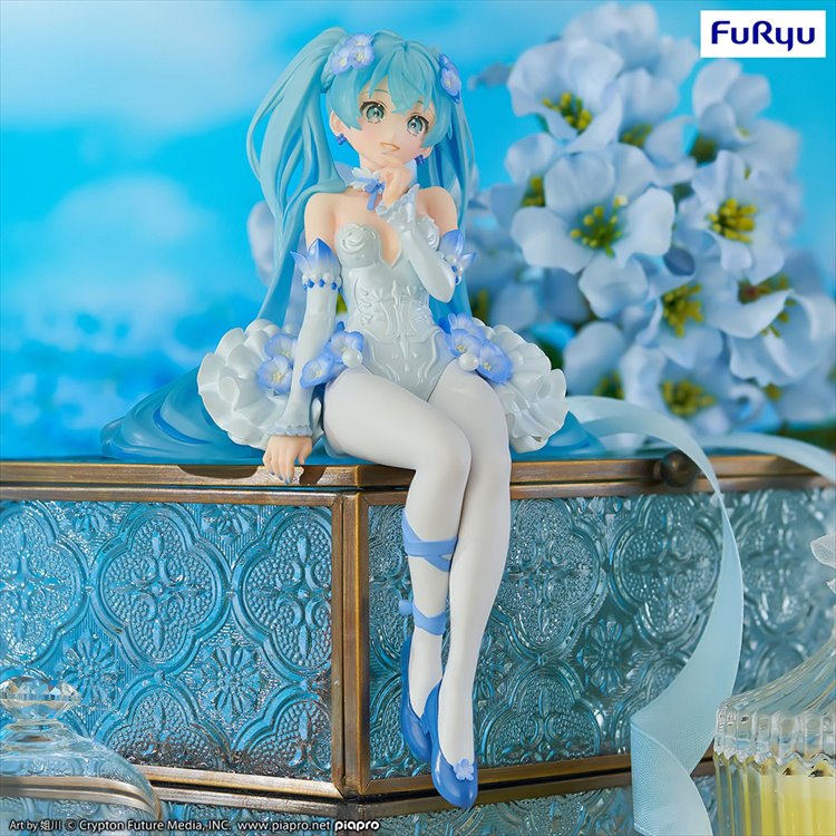 Vocaloid - Hatsune Miku Flower Fairy Nemophila Noodle Stopper Figure