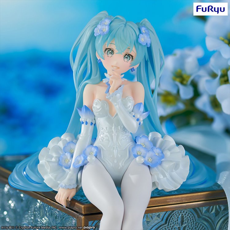 Vocaloid - Hatsune Miku Flower Fairy Nemophila Noodle Stopper Figure