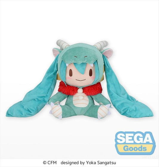 Vocaloid - Hatsune Miku Dragon 2024 fuwa Petit Plush L