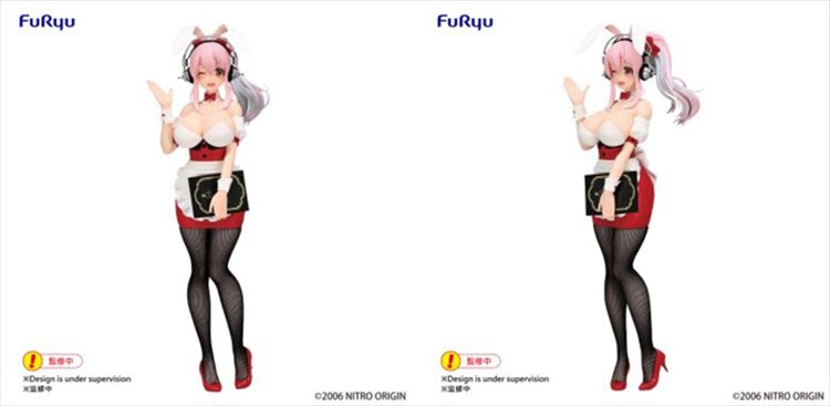 Super Sonico - Super Sonico BiCute Bunnies Red Maid Figure