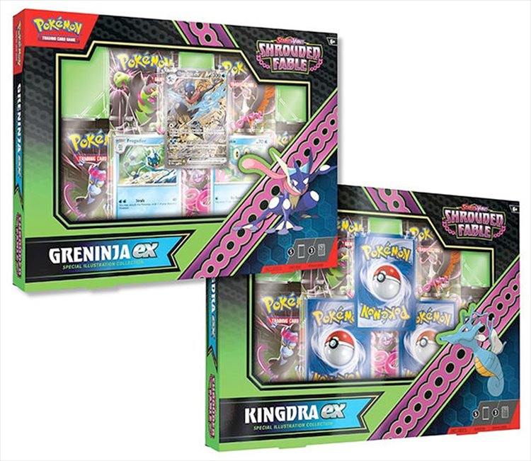 Pokemon - TCG Scarlet and Violet Shrouded Fable Kingdra ex Greninja ex Special Illustration Collection Box