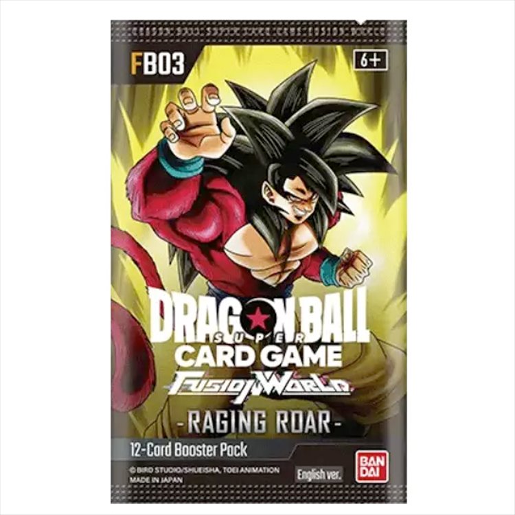 Dragon Ball Super - TCG Fusion World 03 Raging Roar Booster Pack FB03