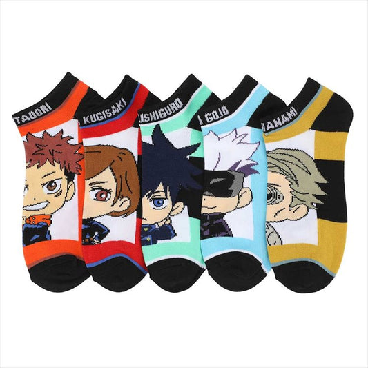 Jujutsu Kaisen - Chibi 5 Pair Ankle Socks