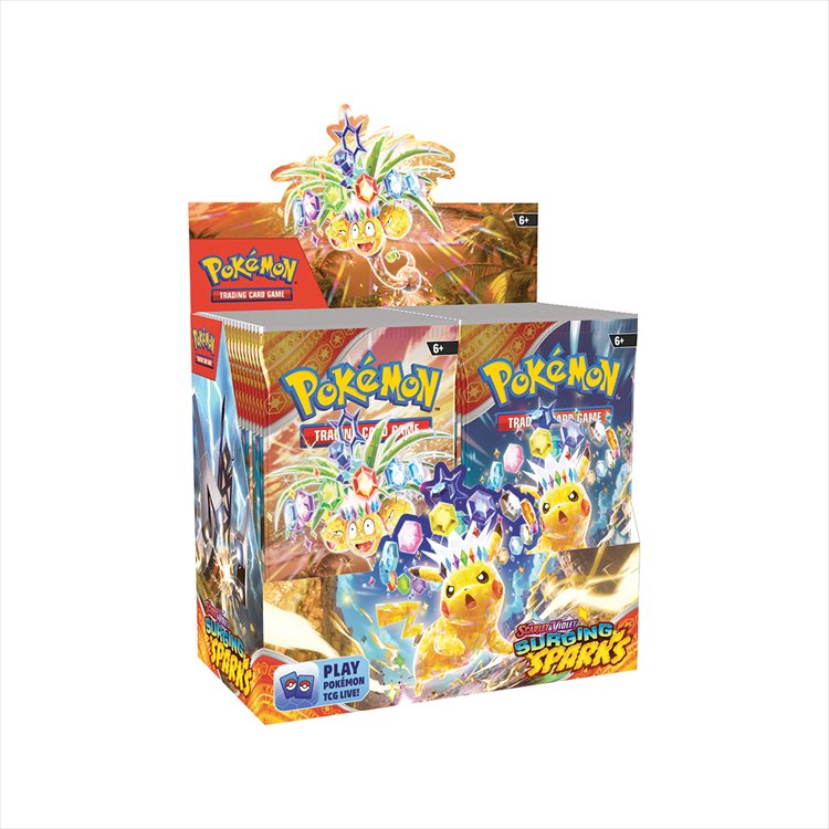 Pokemon - TCG Scarlet and Violet Surging Sparks Booster Display