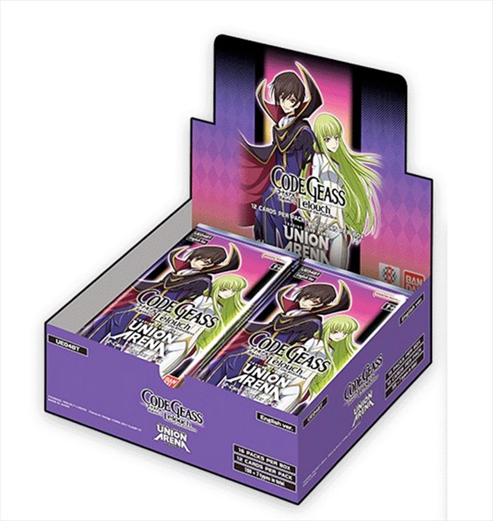 Code Geass - Union Arena TCG Lelouch of the Rebellion Booster Display