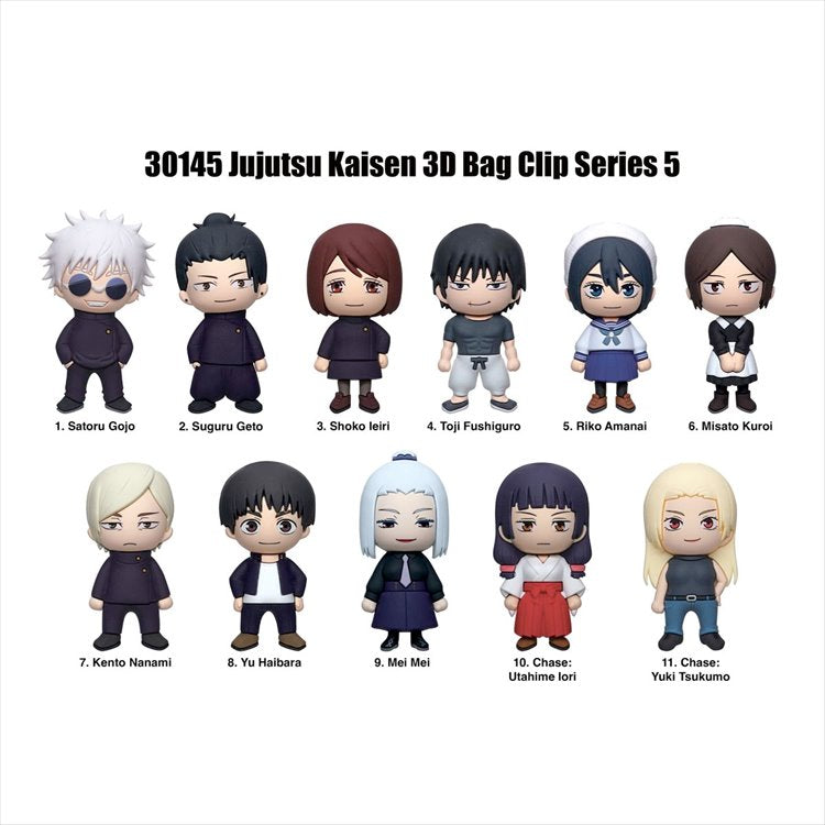 Jujutsu Kaisen - 3D Foam Bag Clip Series 5 SINGLE BLIND BOX