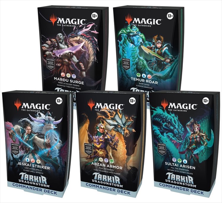 Magic The Gathering CCG - TCG Tarkir Dragonstorm Commander Deck Carton