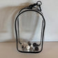 Labubu - Transparent Doll Bag Black