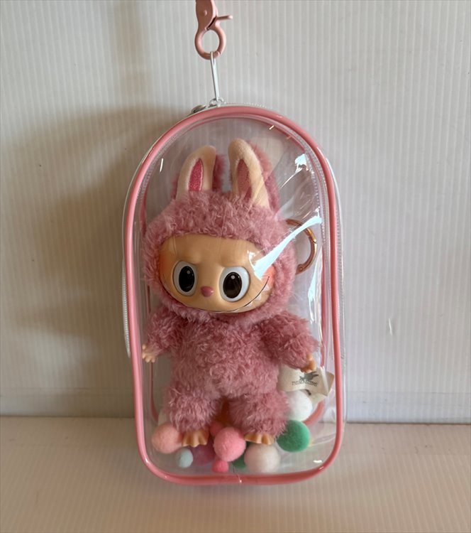 Labubu - Transparent Doll Bag Purple