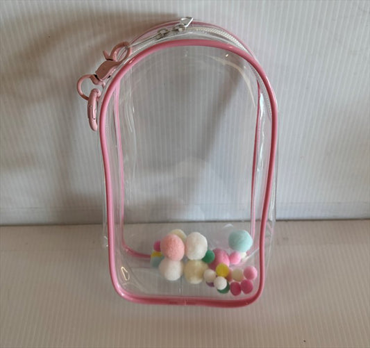 Labubu - Transparent Doll Bag Pink