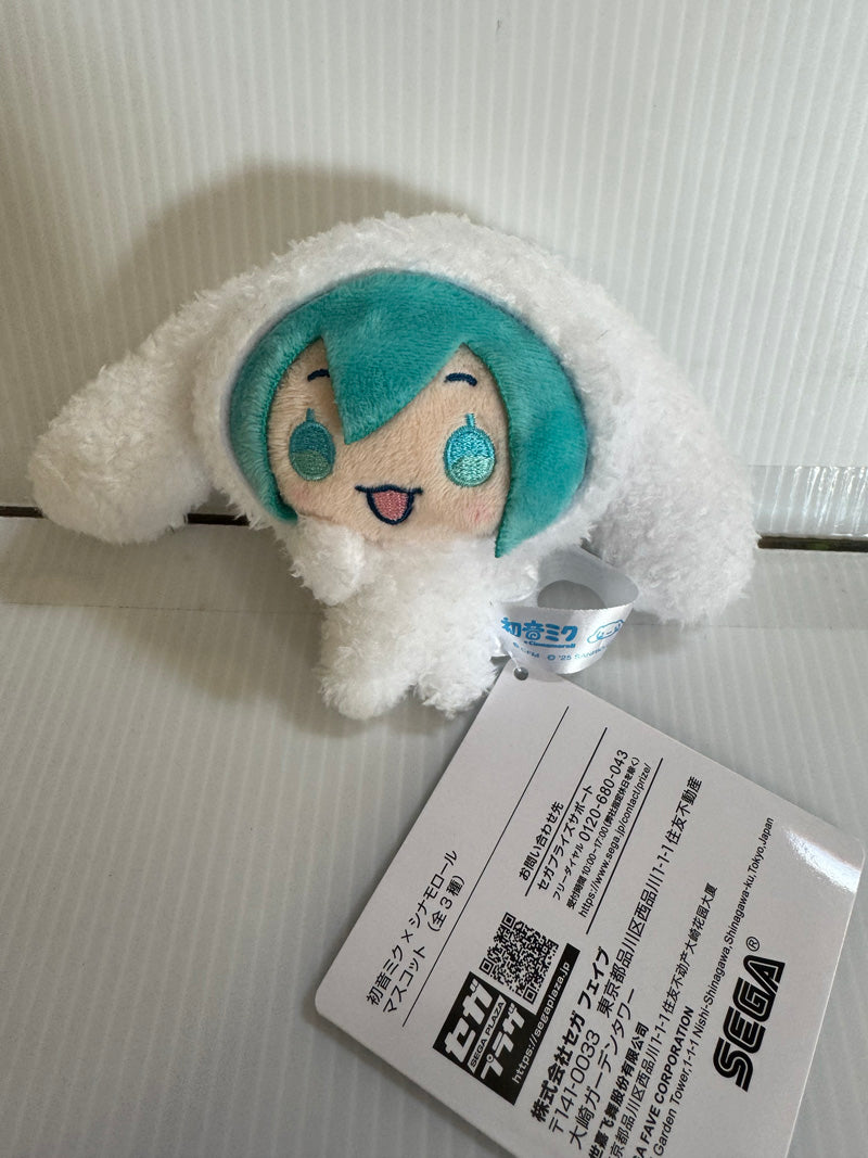 Vocaloid x Sanrio - Hatsune Miku in Cinnamoroll Kigurumi 10cm Plush