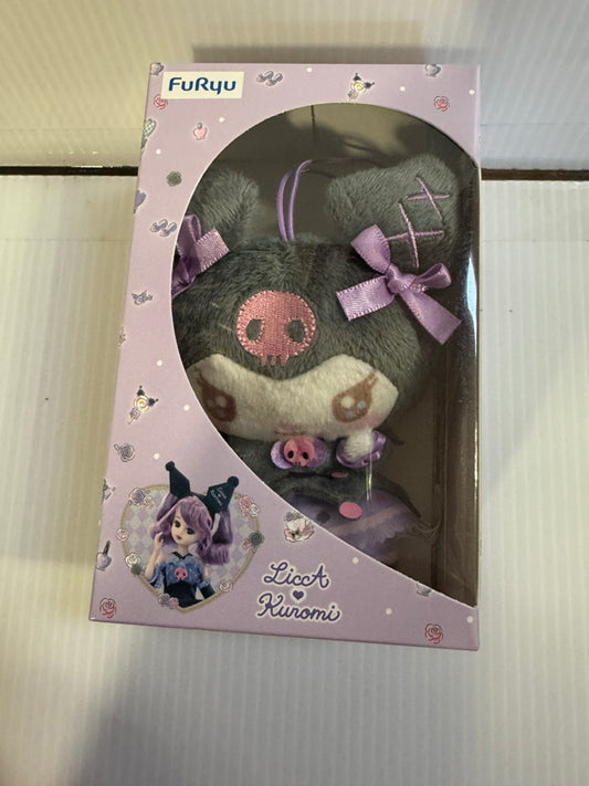 Sanrio - LiccA x Kuromi 13cm Open Smile Plush