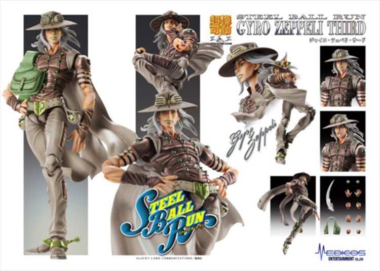 Jojos Bizarre Adventure Part VII - Gyro Zepelli Super Action Statue