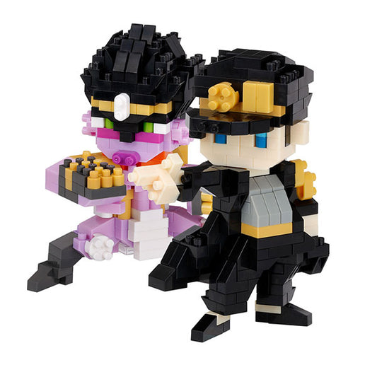 Jojos Bizarre Adventure Part 3 - Jotaro Kujo and Star Platinum Nanoblock