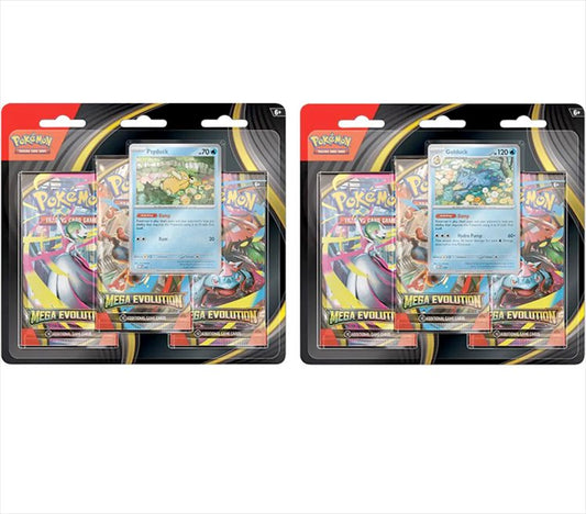 Pokemon - TCG Mega Evolution Base Set Three-Booster Blister