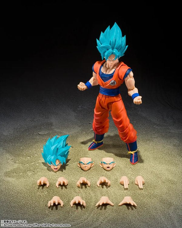 Dragon Ball Super - Son Goku Super Saiyan God Blue Power Transcending Limits S.H.Figuarts