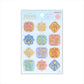 Chiikawa - Gold Relief Stickers Tea Time
