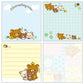 San-X - Rilakkuma Chairoikoguma's Kumakyun Square Sticky Notes
