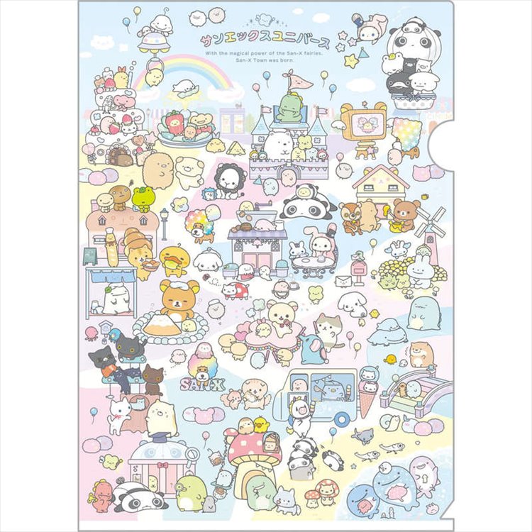 San-X - Universe San-X Town A4 Clear File Folder